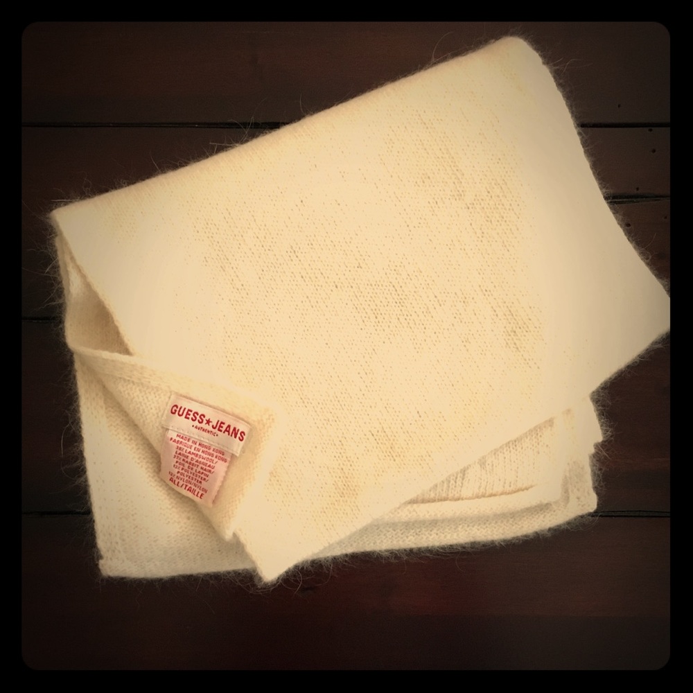 Guess Jeans Subtly Sparkly Ivory scarf